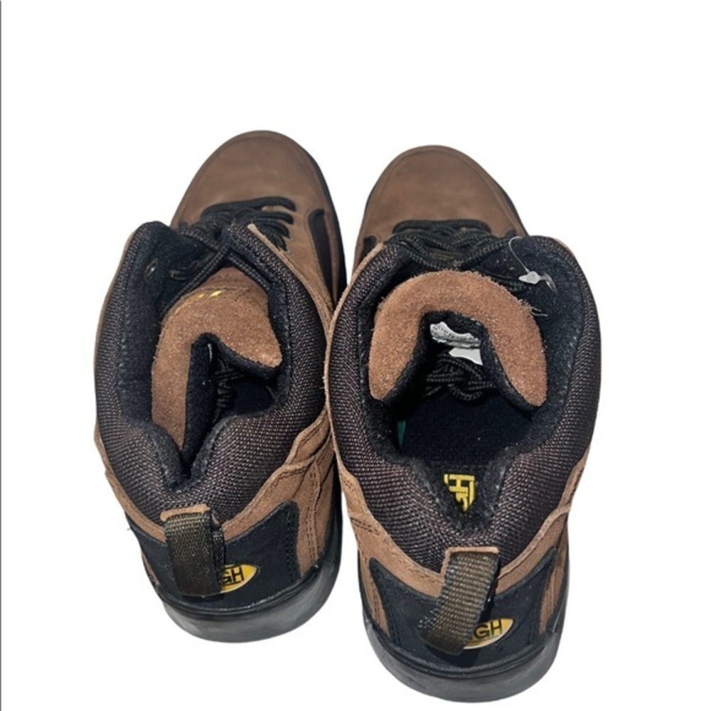 NEW Lehigh Brown Leather safety EH oil resistant work boots women 12.5 men 10.5 - Picture 9 of 12
